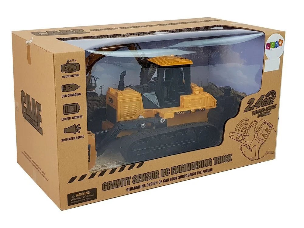 Buldožer Caterpillar kotači daljinski upravljani gestama ruke 2.4G 1:28_5