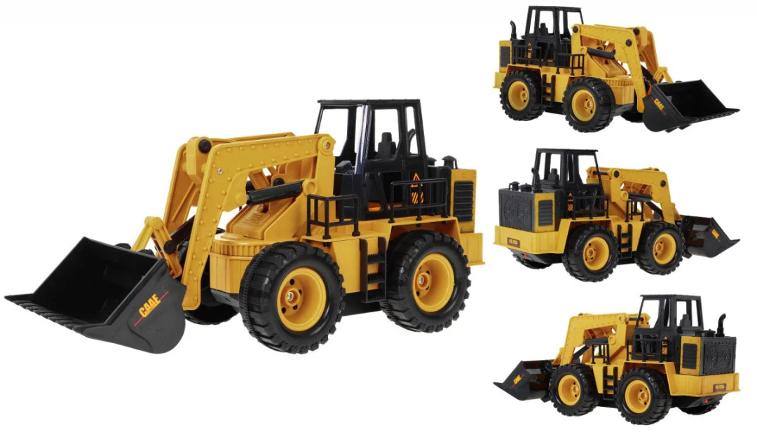 Buldožer na daljinsko upravljanje za djecu 3+ Model 1:24 Pokretna kanta + zvukovi + pribor_7