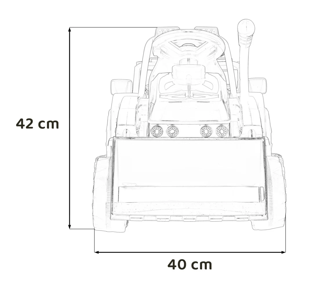 Buldožer traktor G320 crveni 6V auto na akumulator_2