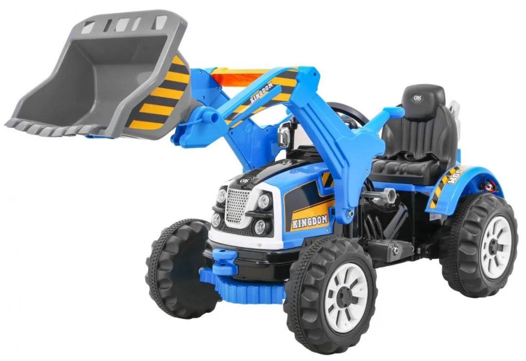 Buldožer-traktor na akumulator plavi_1