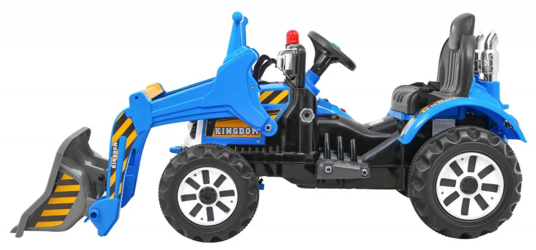 Buldožer-traktor na akumulator plavi_6