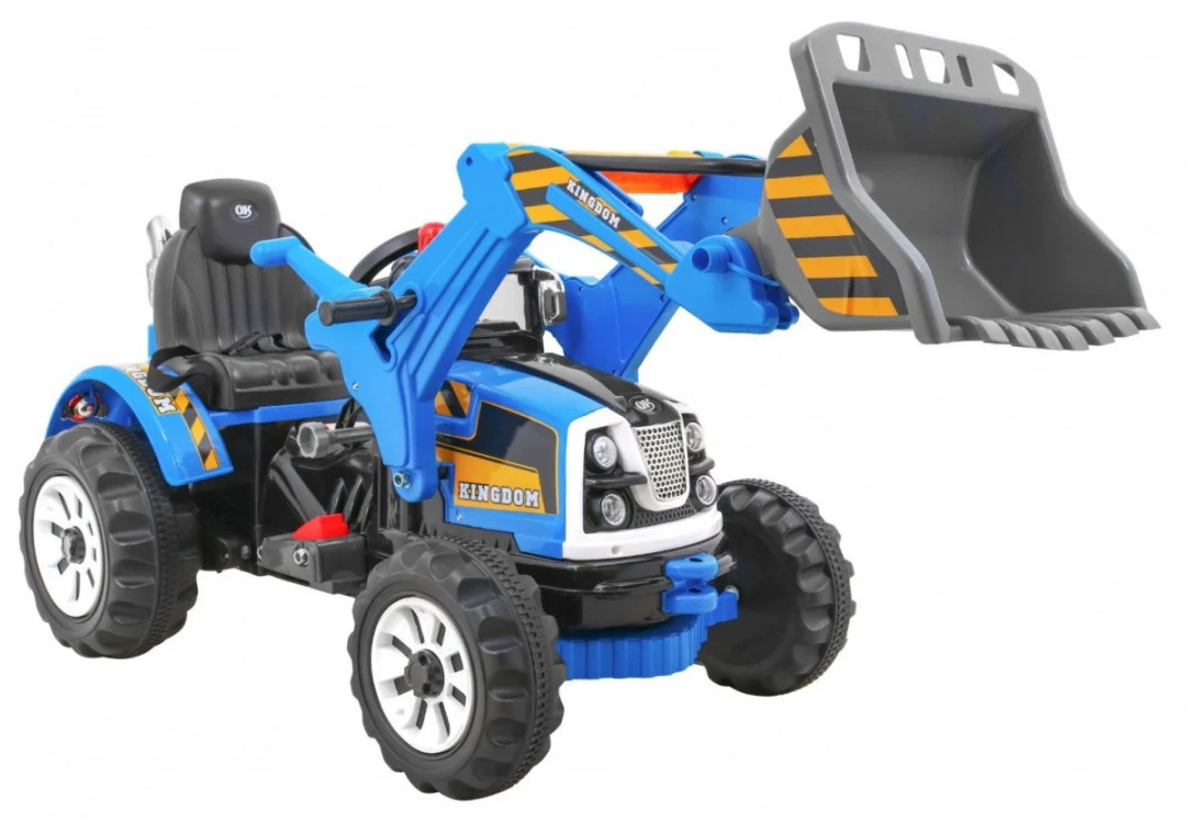 Buldožer-traktor na akumulator plavi_7