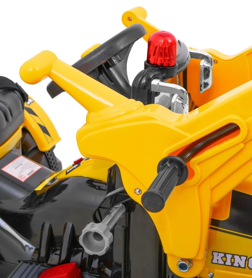 Buldožer-traktor na akumulator žuti auto na akumulator_11