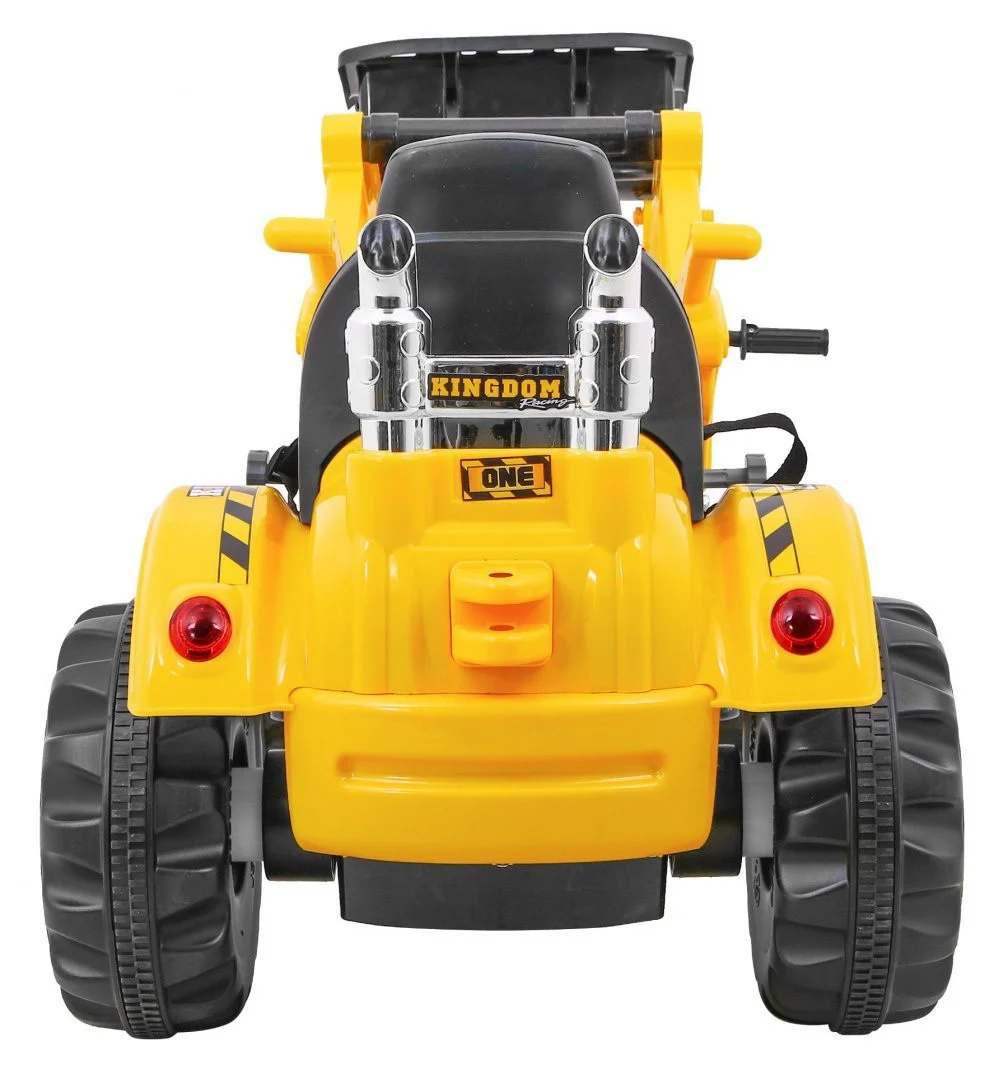 Buldožer-traktor na akumulator žuti auto na akumulator_8