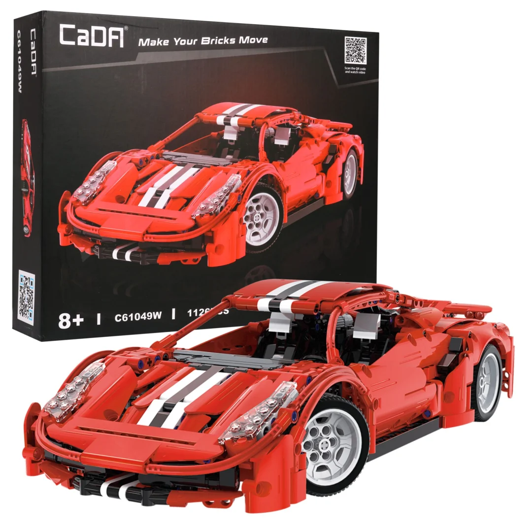 CaDA Crveni vragovi trkaći auto 1126 dijelova 8+_1