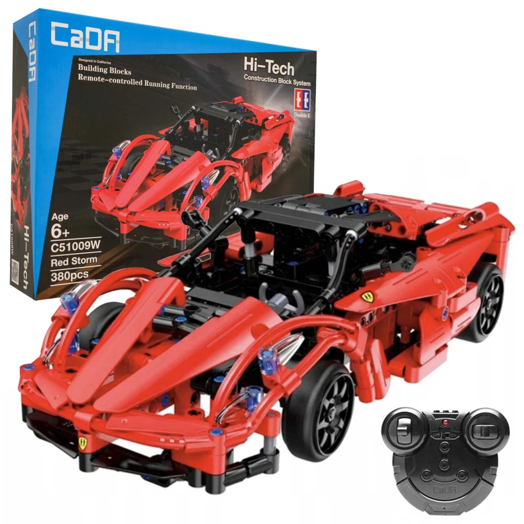 CaDA RC sportski auto crveni 380 dijelova 6+_2