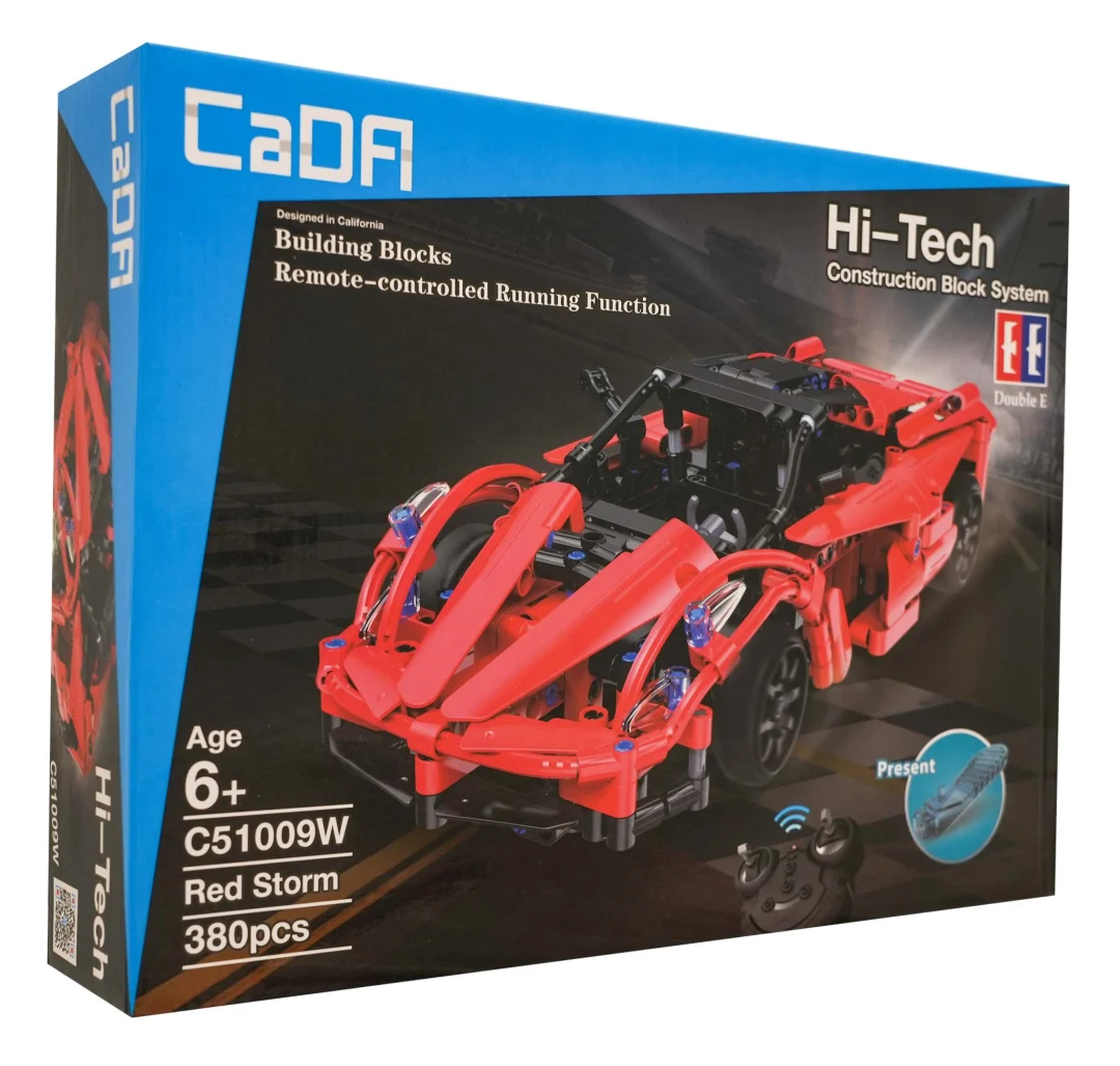 CaDA RC sportski auto crveni 380 dijelova 6+_7