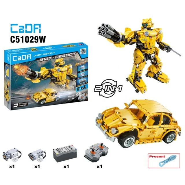 CaDA kocke 2u1 robot i auto RC 1124 dijela 6+_2