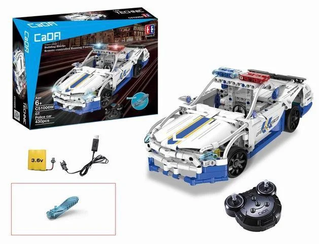 CaDA policijski auto R/C sa svjetlima 430 dijelova 6+_2