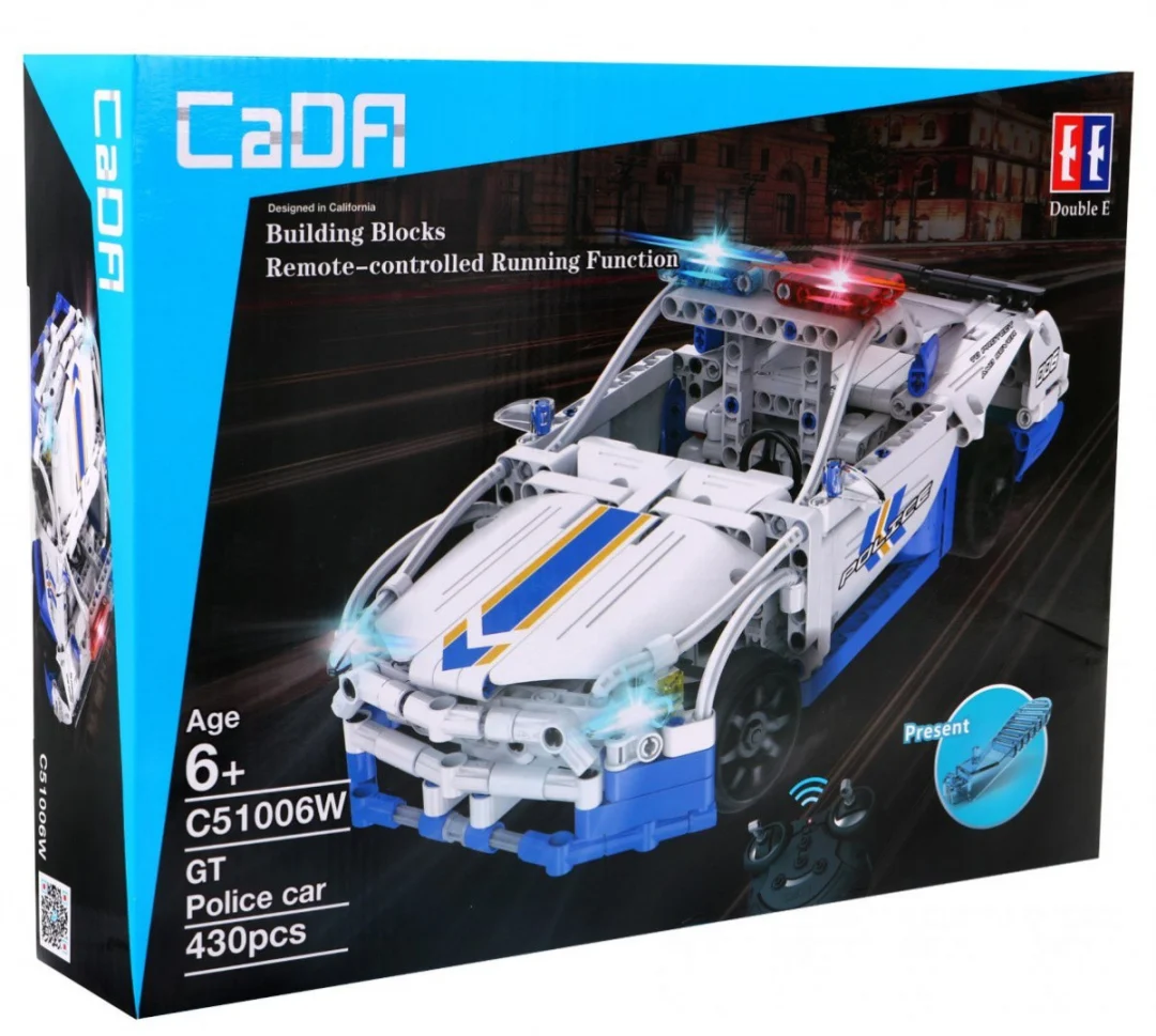 CaDA policijski auto R/C sa svjetlima 430 dijelova 6+_7