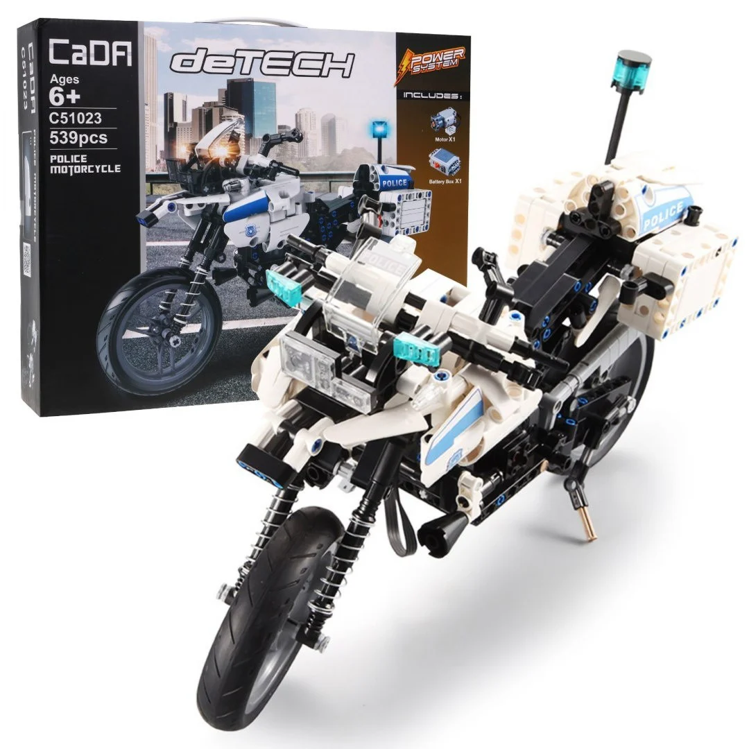 CaDA policijski motocikl R/C 539 dijelova 6+_1