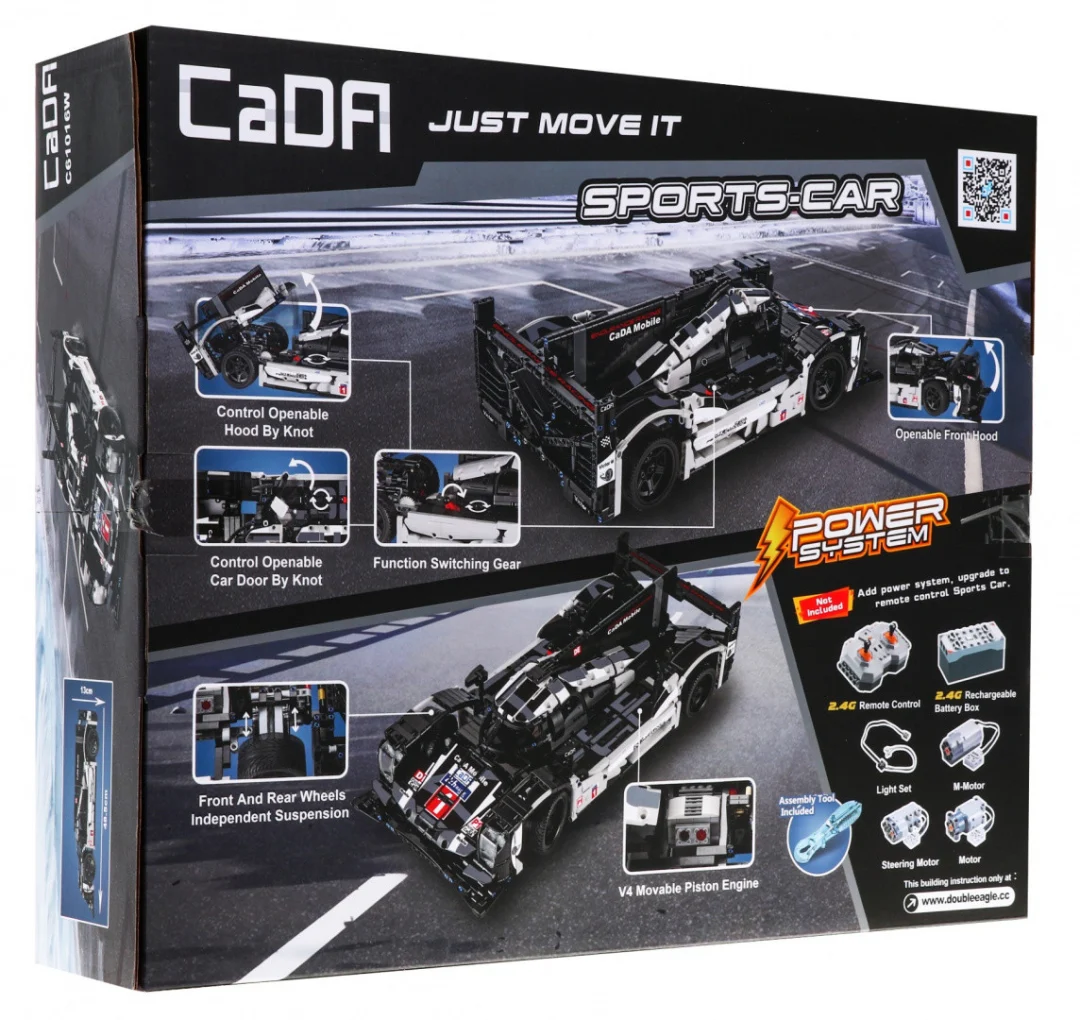 CaDA tehničke kocke 919 sportski auto 1586 dijelova 8+_7