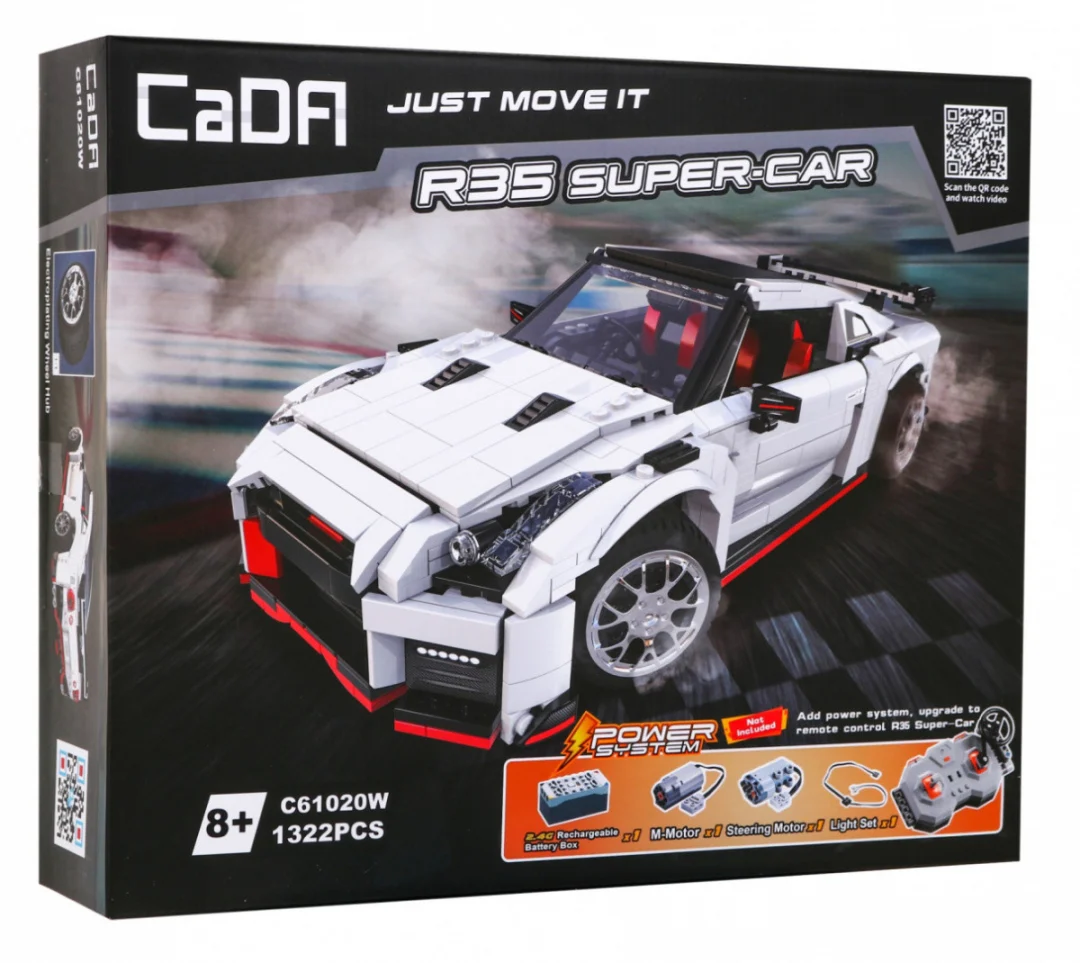 CaDA tehničke kocke R35 SUPER-CAR 1322 dijela 8+_5
