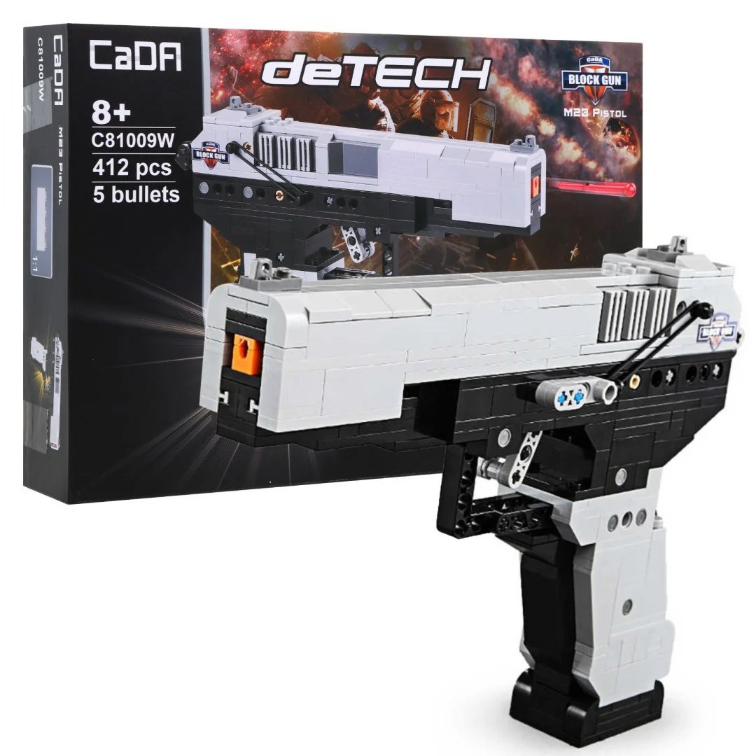 CaDA tehničke kocke pištolj MK23 412 dijelova 8+_1