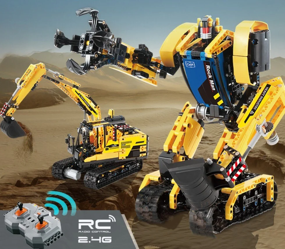 CaDA tehničke kocke robot/bager R/C 930 dijelova 6+_6