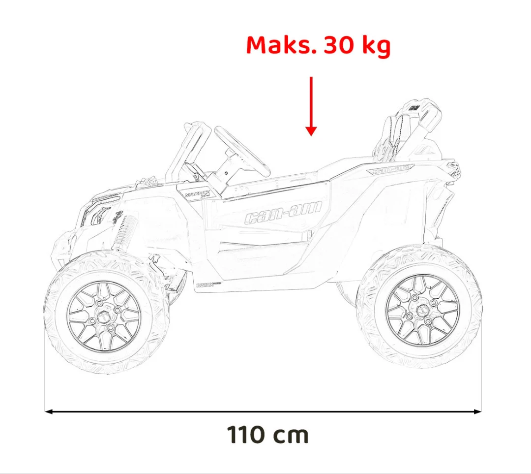 Can-Am Maverick ATV na akumulator, žuti_3
