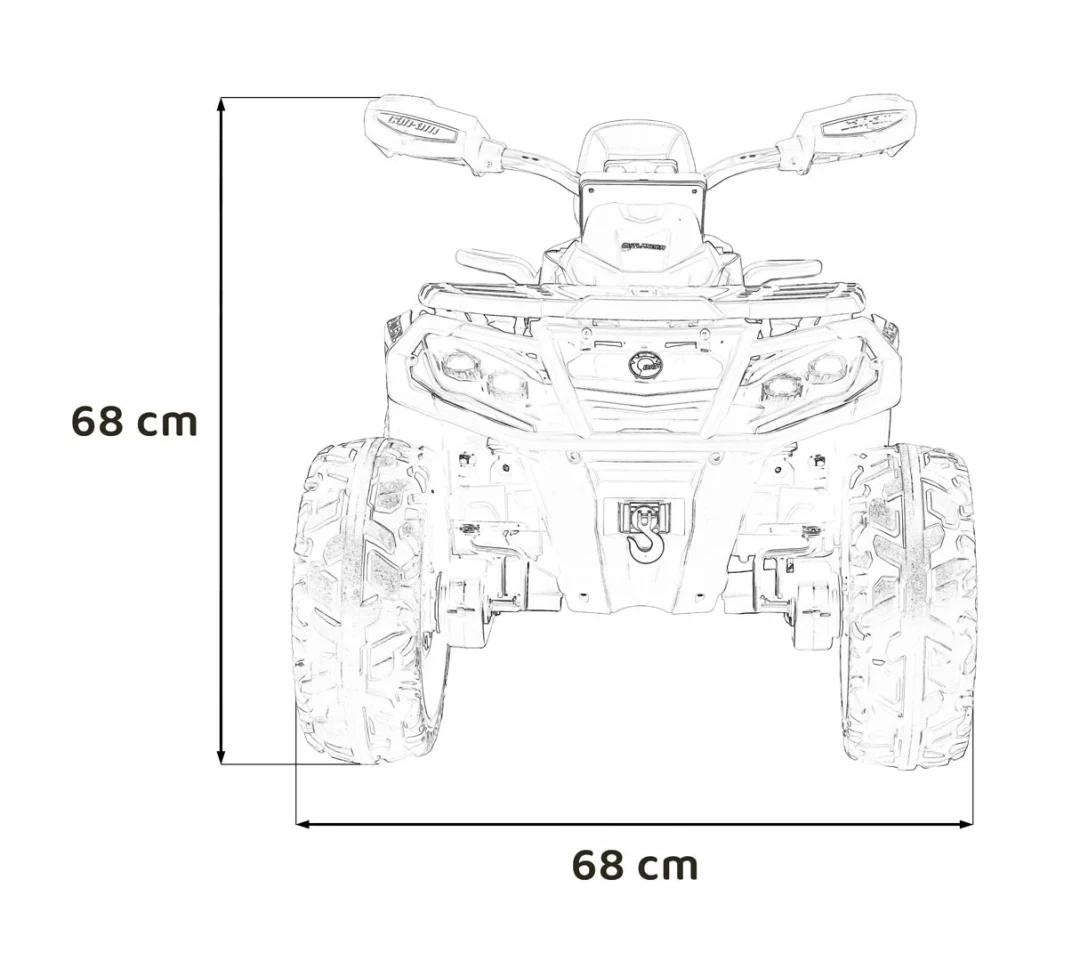 Can Am Outlander ATV Quad roza quad na akumulator_2