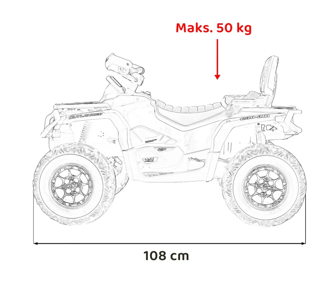 Can Am Outlander ATV Quad roza quad na akumulator_3