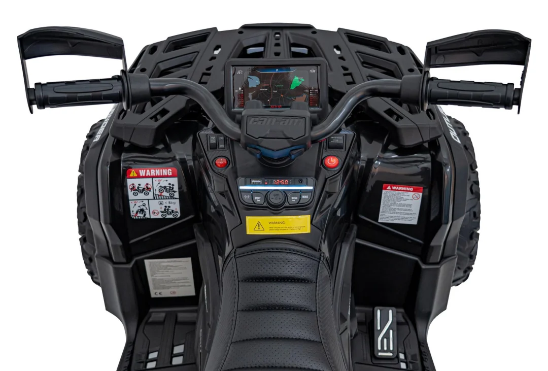 Can-Am Outlander ATV quad na akumulator s daljinskim upravljačem, crni_12