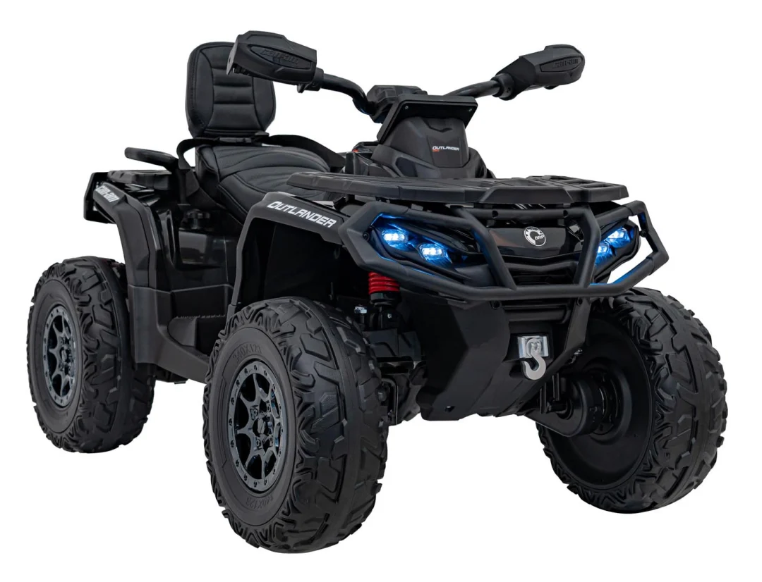 Can-Am Outlander ATV quad na akumulator s daljinskim upravljačem, crni_4
