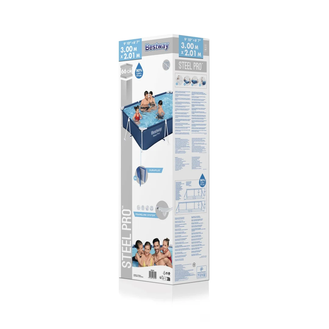 Čelični Pro Frame bazen 300x201x66 pravokutni BESTWAY_9