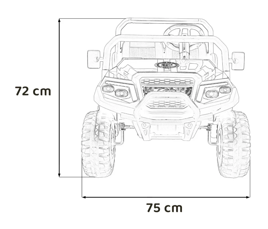 Champion pick-up vozilo na akumulator, bijelo_3