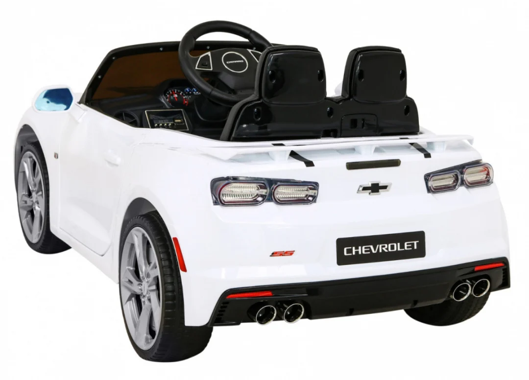Chevrolet Camaro 2SS na baterije bijeli + daljinski upravljač + EVA kotači + spori start + svjetlosni zvukovi, bijela_5
