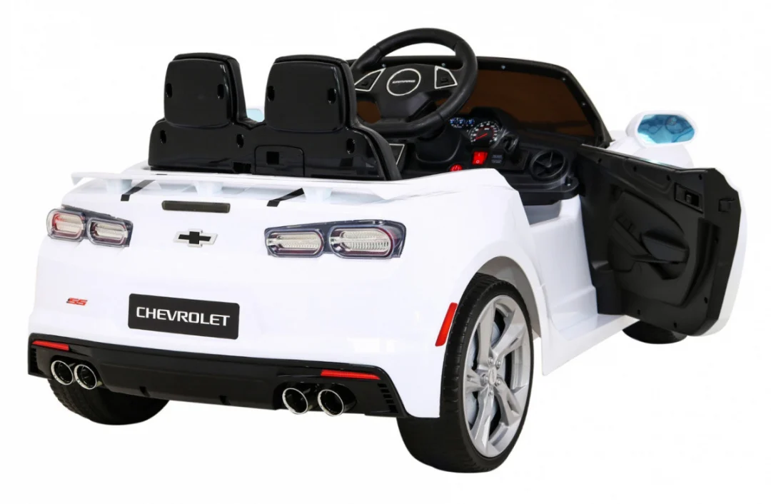 Chevrolet Camaro 2SS na baterije bijeli + daljinski upravljač + EVA kotači + spori start + svjetlosni zvukovi, bijela_7