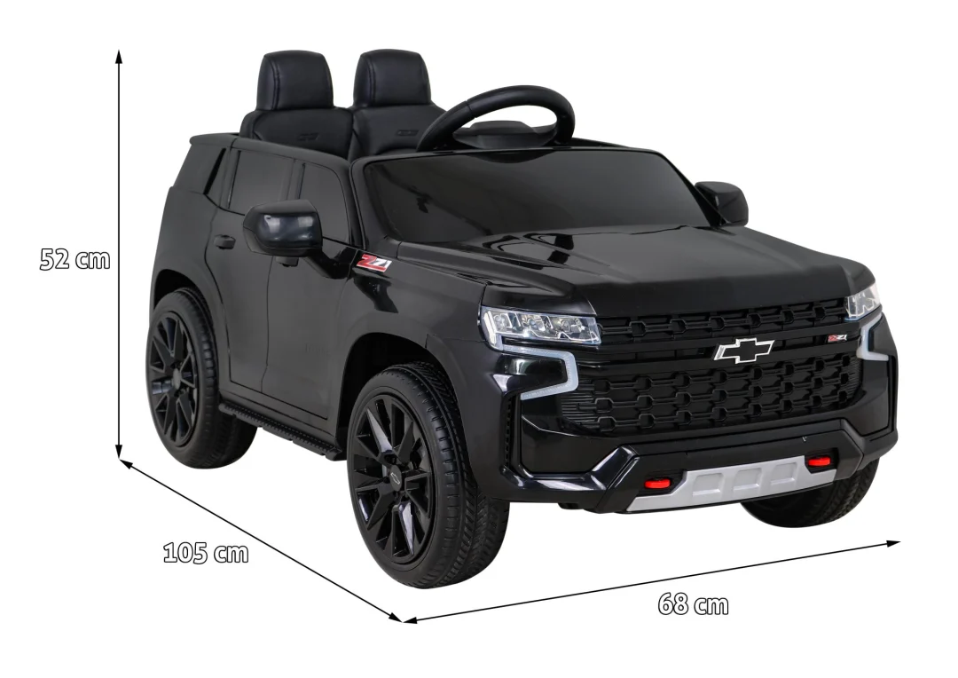 Chevrolet Tahoe električni automobil za djecu crni + daljinski upravljač + EVA + MP3 radio + LED, crna_2