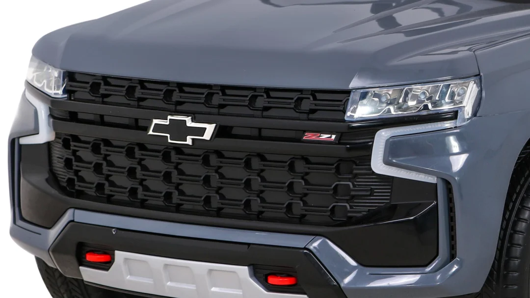 Chevrolet Tahoe električni automobil za djecu sivi + daljinski upravljač + EVA + MP3 radio + LED, crna_12
