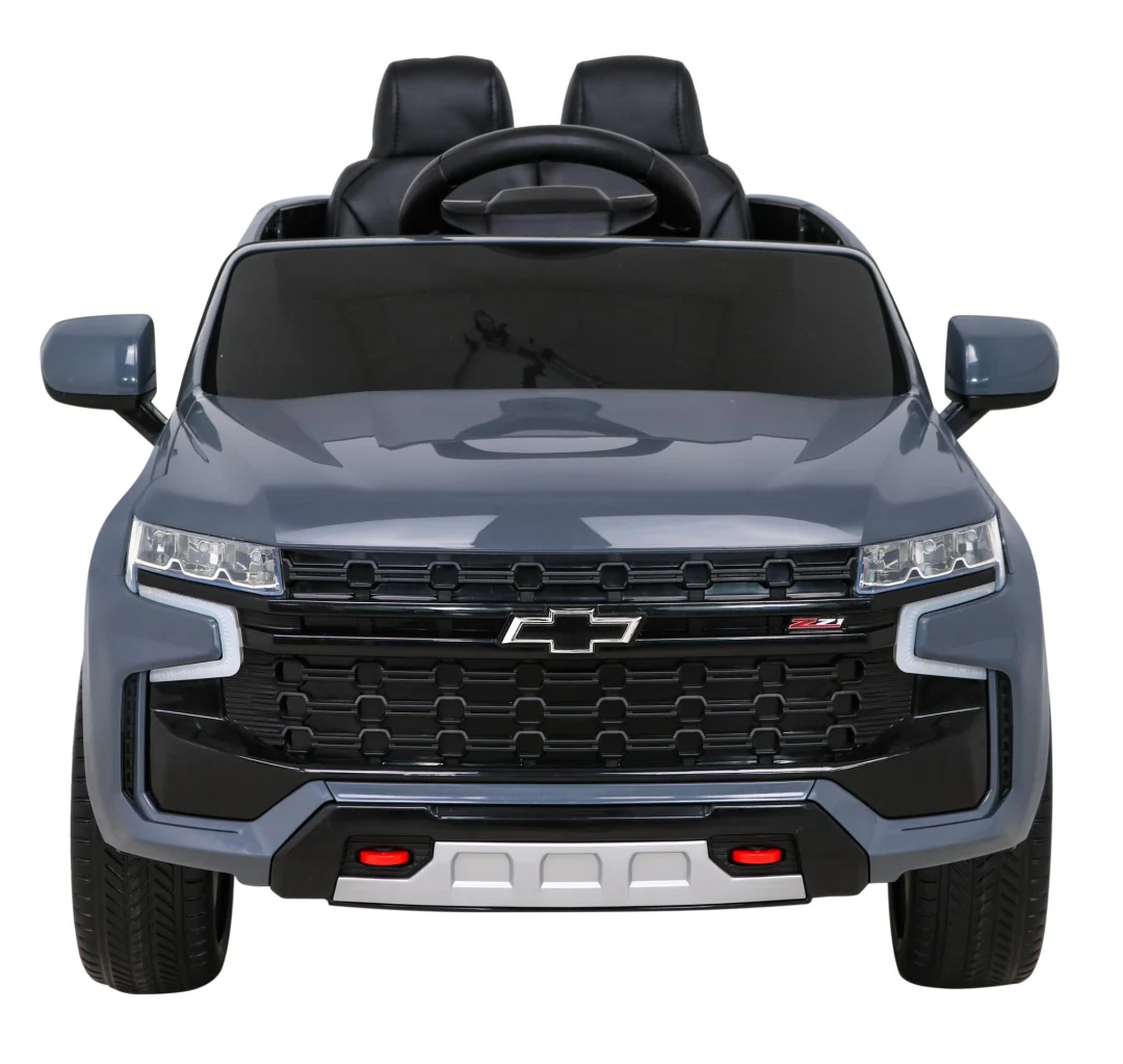 Chevrolet Tahoe električni automobil za djecu sivi + daljinski upravljač + EVA + MP3 radio + LED, crna_3