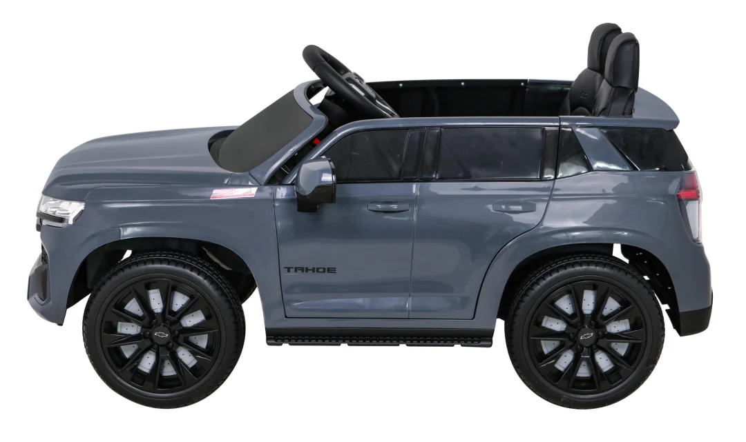 Chevrolet Tahoe električni automobil za djecu sivi + daljinski upravljač + EVA + MP3 radio + LED, crna_4