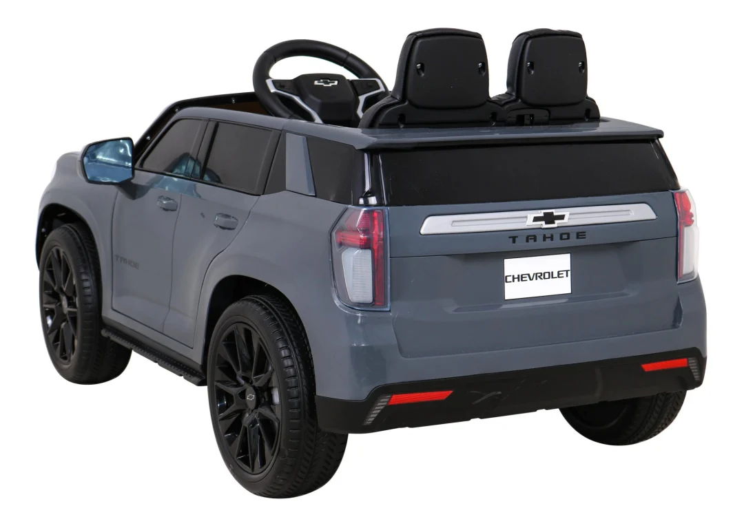 Chevrolet Tahoe električni automobil za djecu sivi + daljinski upravljač + EVA + MP3 radio + LED, crna_5