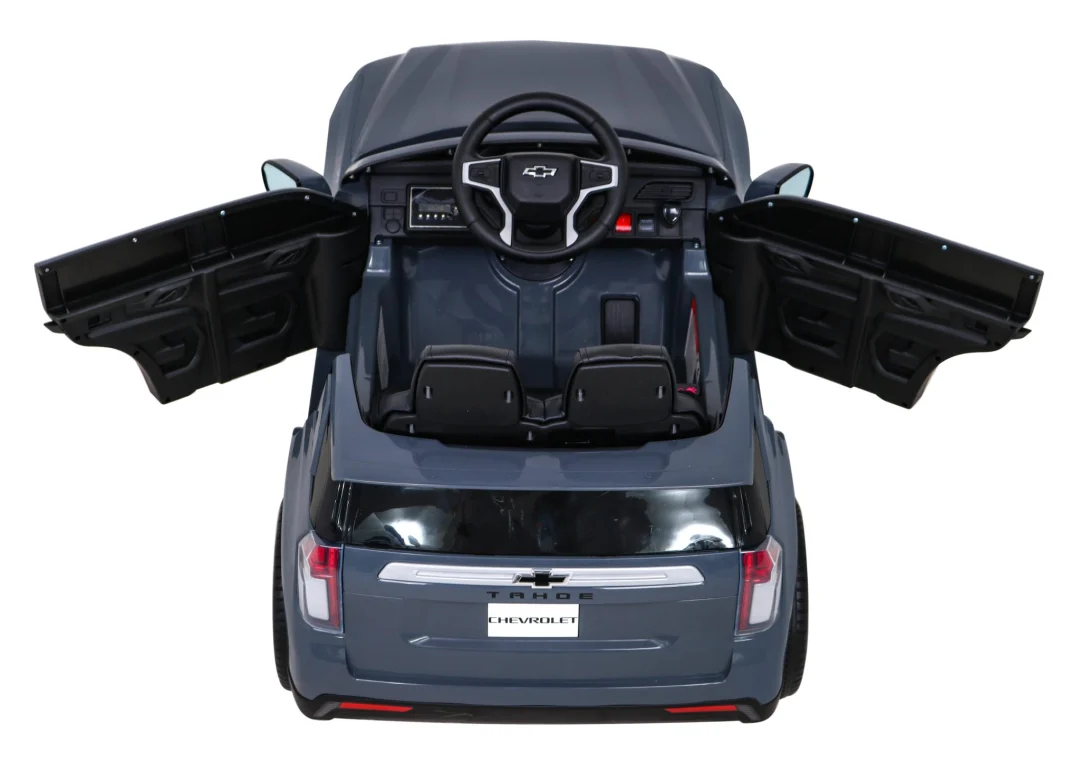 Chevrolet Tahoe električni automobil za djecu sivi + daljinski upravljač + EVA + MP3 radio + LED, crna_7