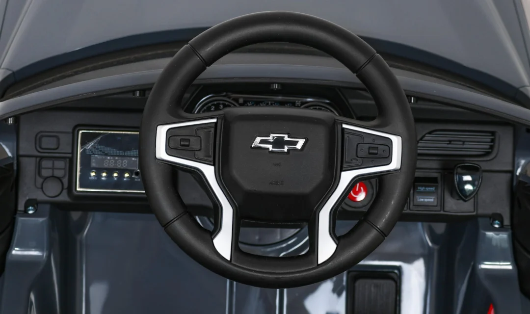 Chevrolet Tahoe električni automobil za djecu sivi + daljinski upravljač + EVA + MP3 radio + LED, crna_8