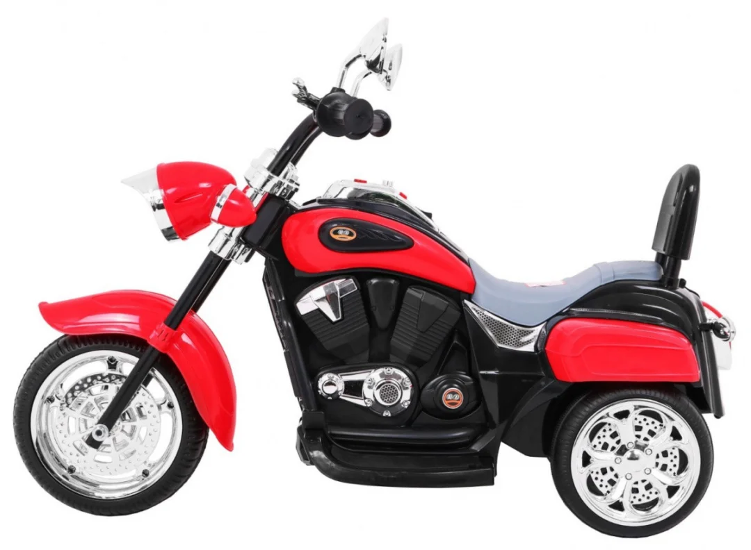 Chopper NightBike motocikl na akumulator, crveni motor na akumulator_4