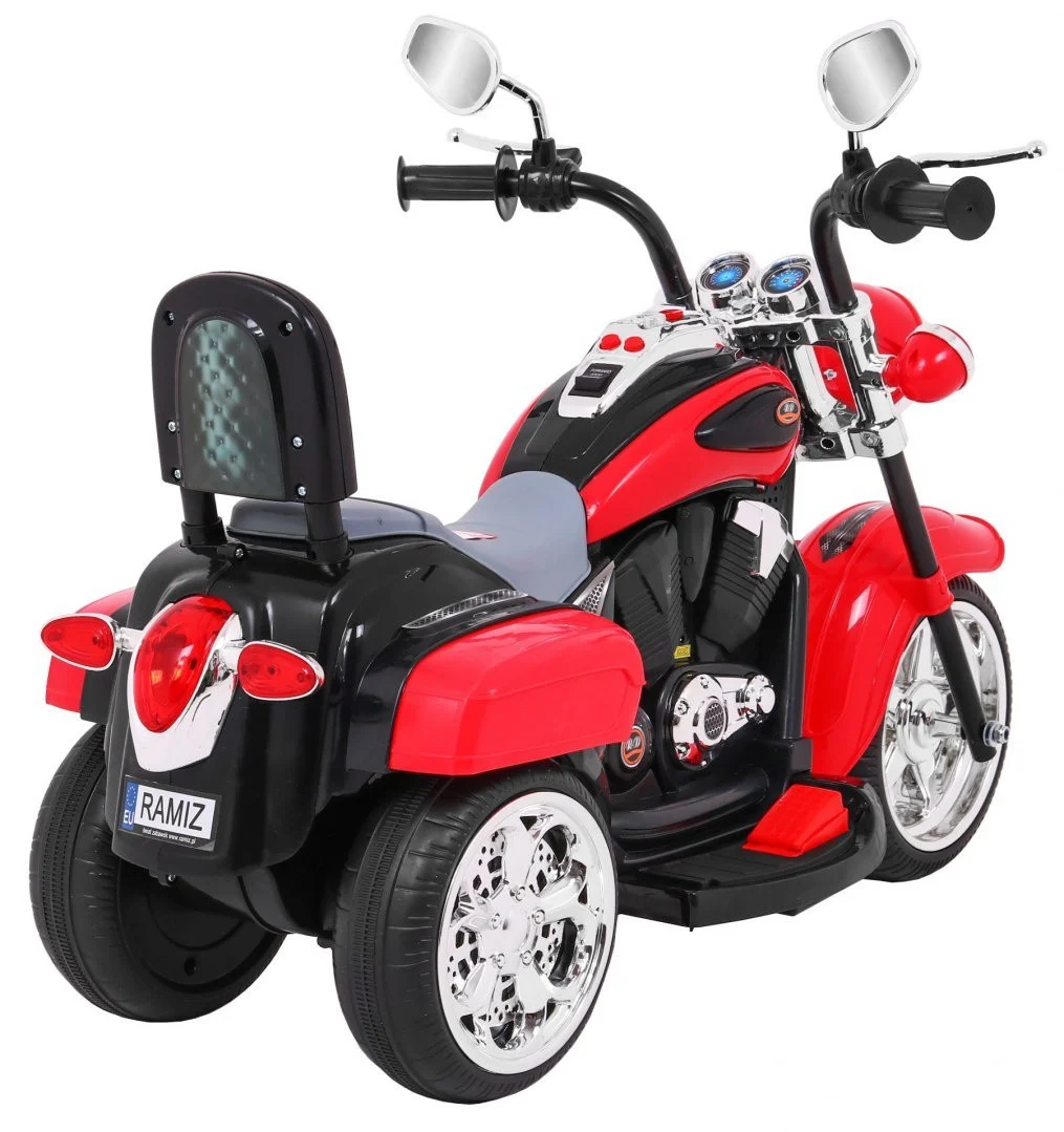 Chopper NightBike motocikl na akumulator, crveni motor na akumulator_8
