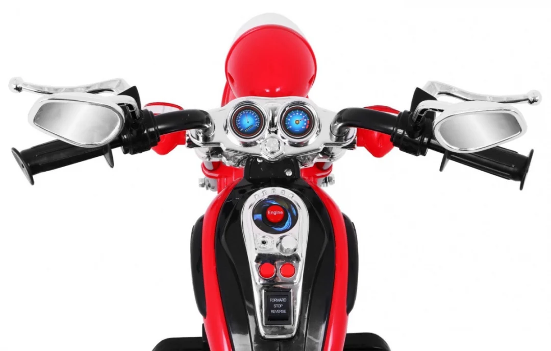 Chopper NightBike motocikl na akumulator, crveni motor na akumulator_9