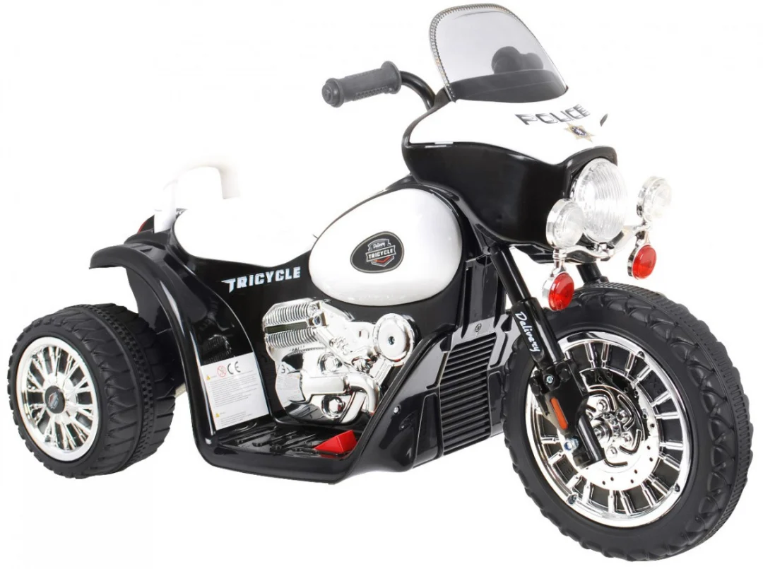 Chopper dječji motocikl na akumulator, crni motor na akumulator_2