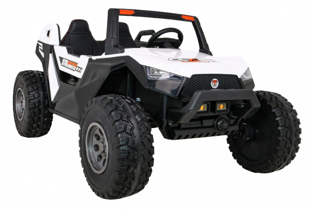 Clash Buggy na baterije za 2 djece bijela + daljinski upravljač + 4x4 pogon + podešavanje sjedala +_10