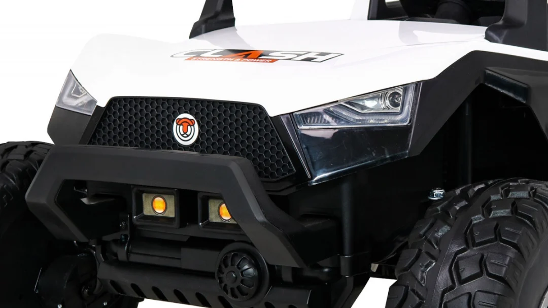 Clash Buggy na baterije za 2 djece bijela + daljinski upravljač + 4x4 pogon + podešavanje sjedala +_11