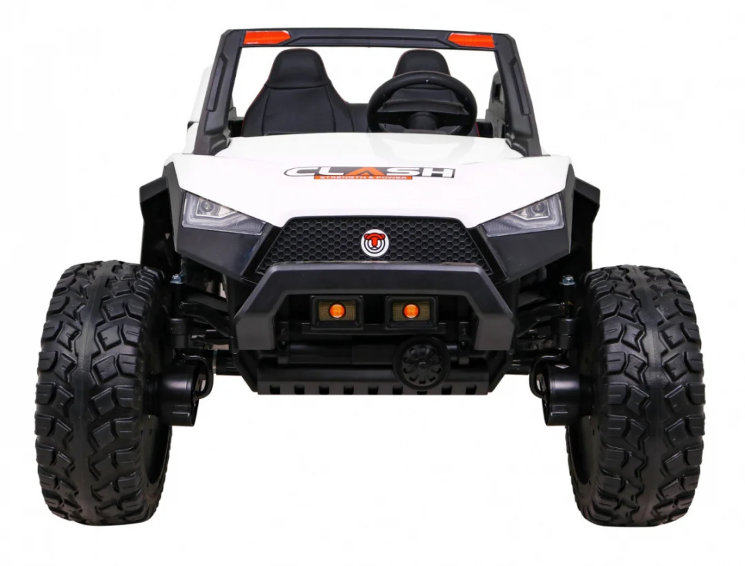 Clash Buggy na baterije za 2 djece bijela + daljinski upravljač + 4x4 pogon + podešavanje sjedala +_3