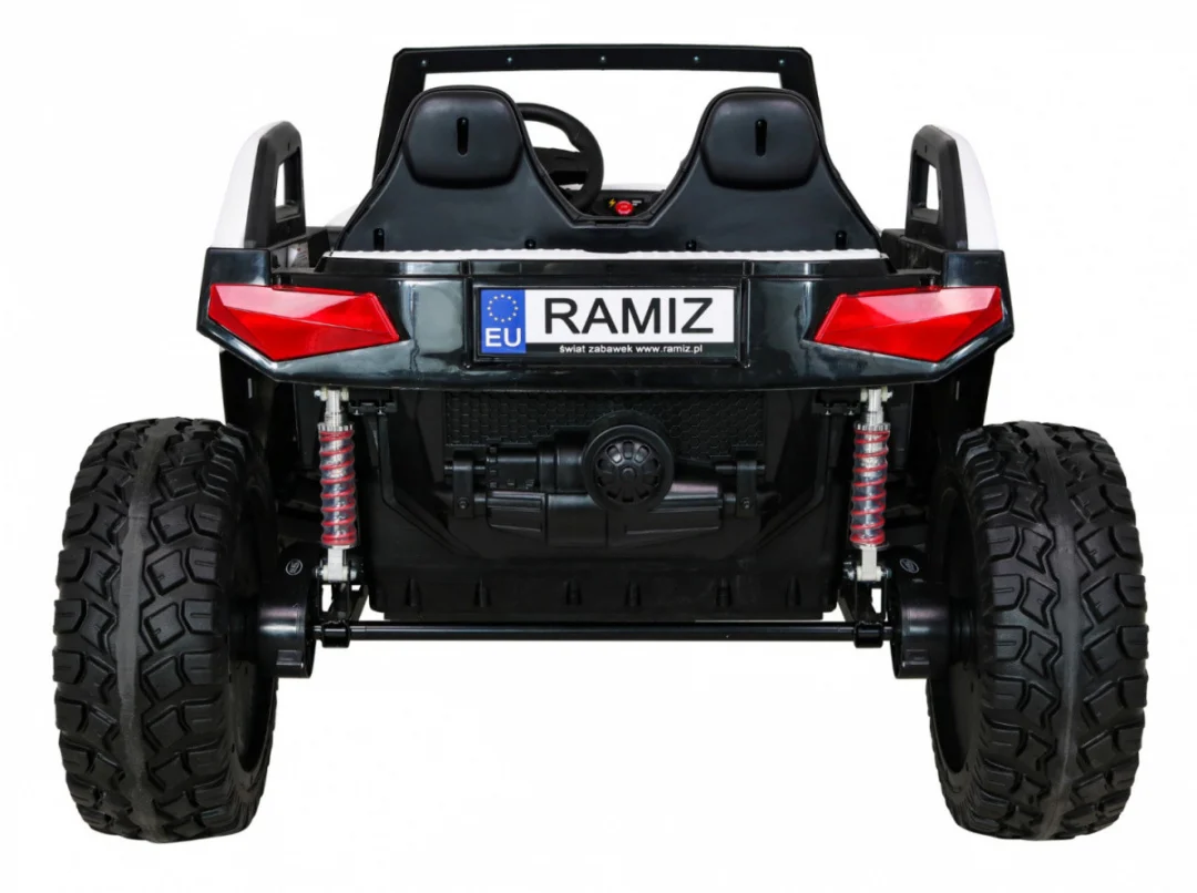 Clash Buggy na baterije za 2 djece bijela + daljinski upravljač + 4x4 pogon + podešavanje sjedala +_6