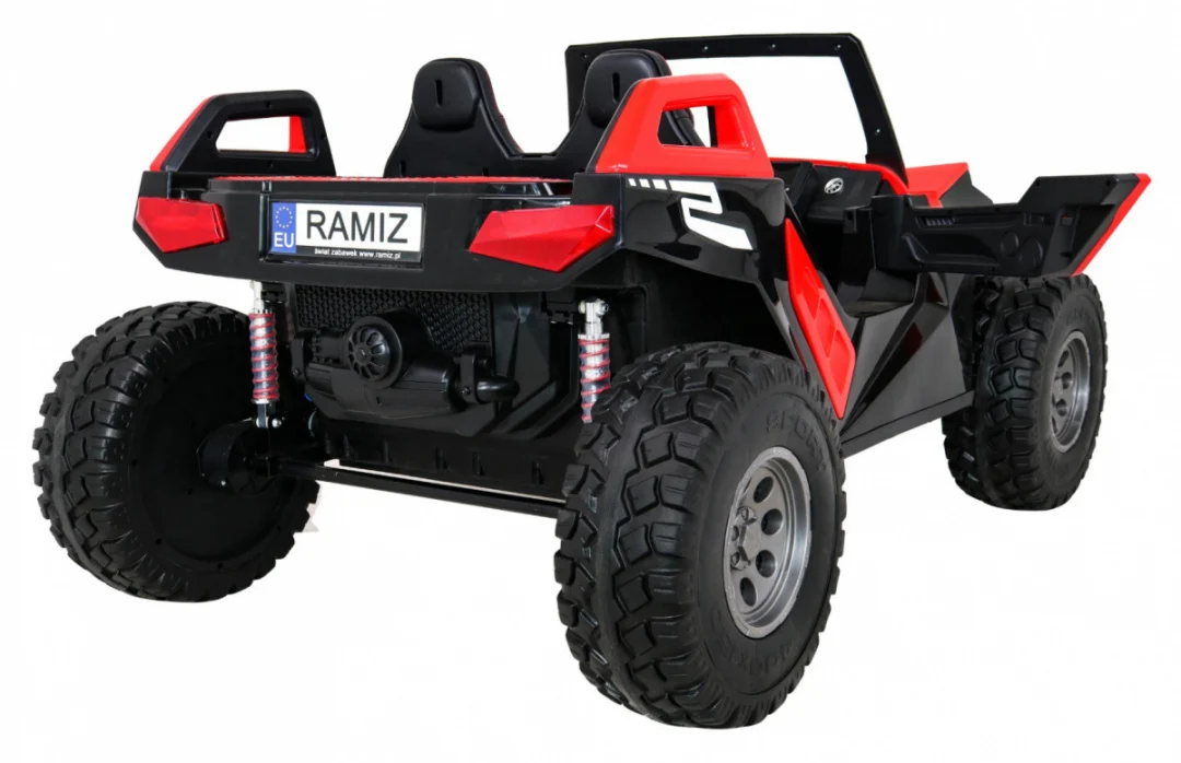 Clash Buggy na baterije za 2 djece crveni + daljinski upravljač + 4x4 pogon + podešavanje, crvena_10