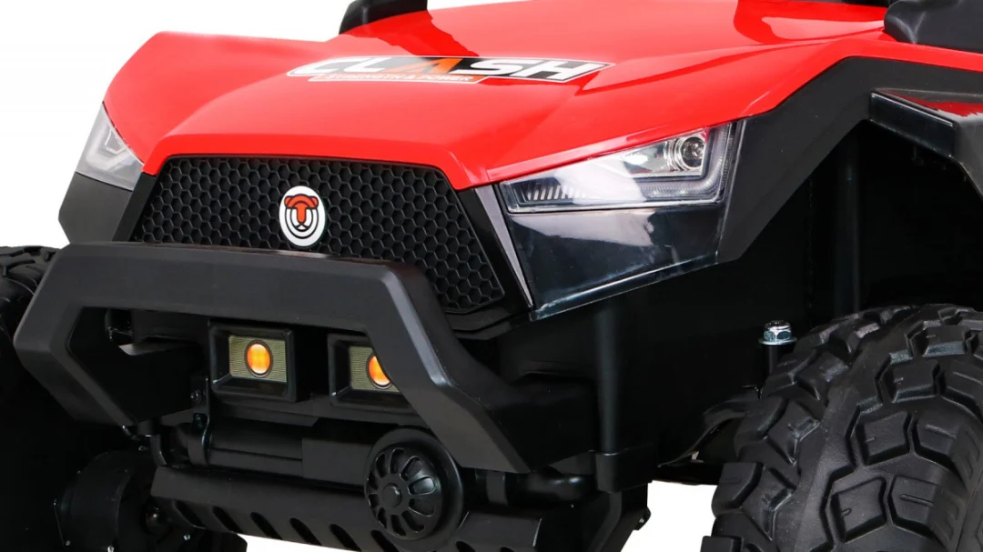Clash Buggy na baterije za 2 djece crveni + daljinski upravljač + 4x4 pogon + podešavanje, crvena_13