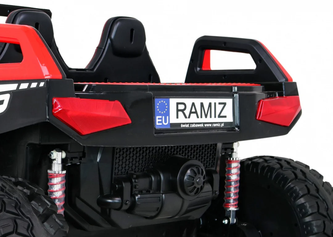 Clash Buggy na baterije za 2 djece crveni + daljinski upravljač + 4x4 pogon + podešavanje, crvena_14