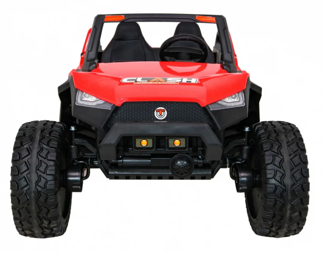 Clash Buggy na baterije za 2 djece crveni + daljinski upravljač + 4x4 pogon + podešavanje, crvena_3