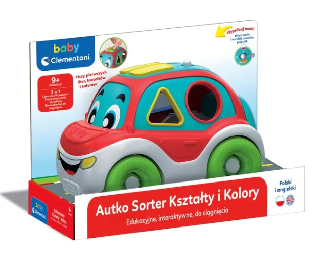 Clementoni auto za sortiranje oblika i boja (PL/EN) 50808_1