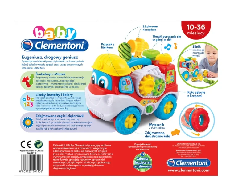Clementoni interaktivni kamion Eugenij s alatom (PL) 50110_4