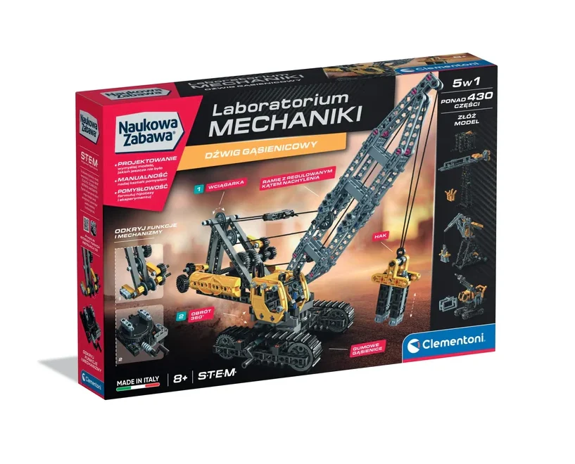 Clementoni mehanički laboratorij gusjenična dizalica 50402_3
